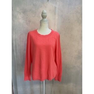 J Crew 100% Cashmere Tunic Sweater Women XL Long Sleeve Crew Neck Pullover
